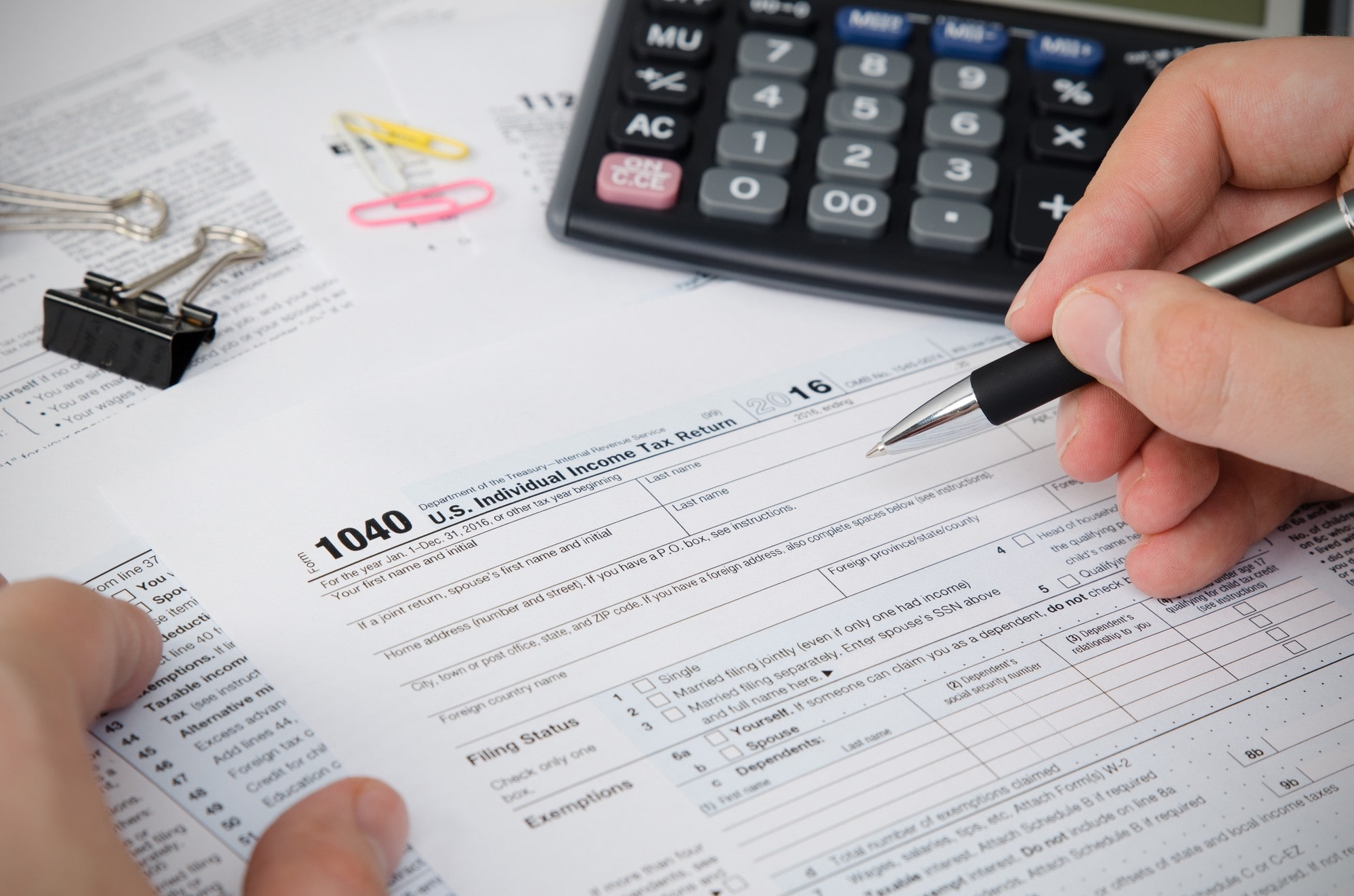 Person filing taxes